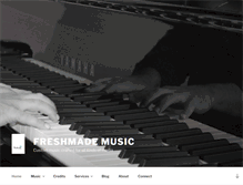 Tablet Screenshot of freshmademusic.com